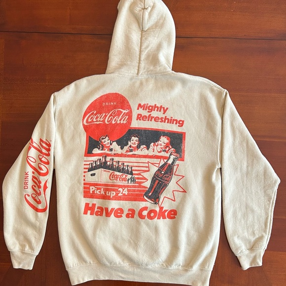Retro Promo Coca Cola Hoodie Unisex - Picture 6 of 14